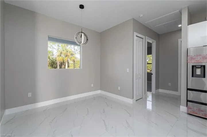 View of unfurnished dining area