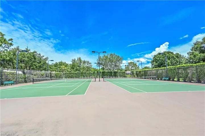 Community tennis courts.