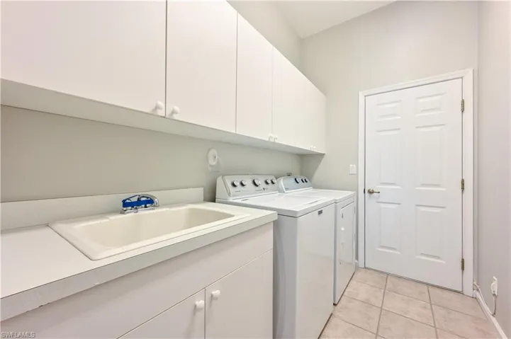 Laundry and garage access.