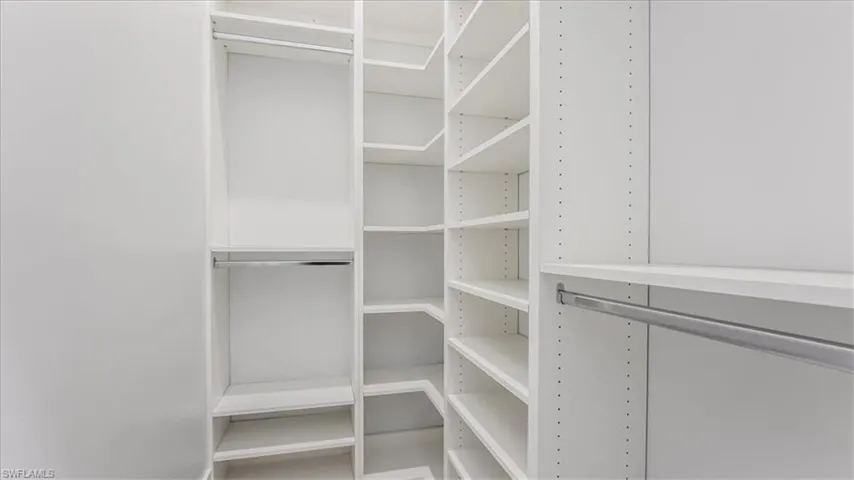View of spacious closet