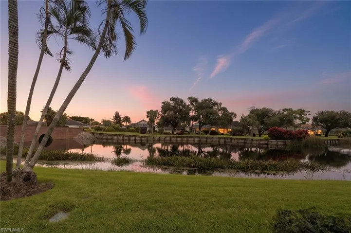 Stunning sunset views over the lake