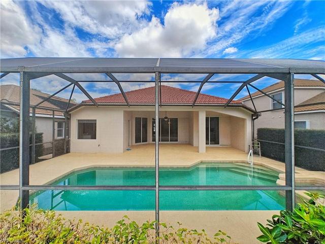 Rear home view showing pool