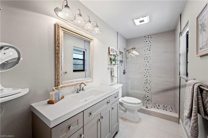 All New!! Serves as Guest and Pool Bath. Bluetooth Exhaust Fan