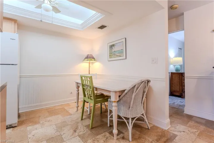 Kitchen and dining area