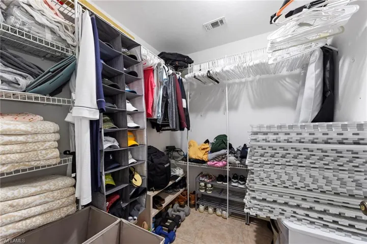 Primary closet