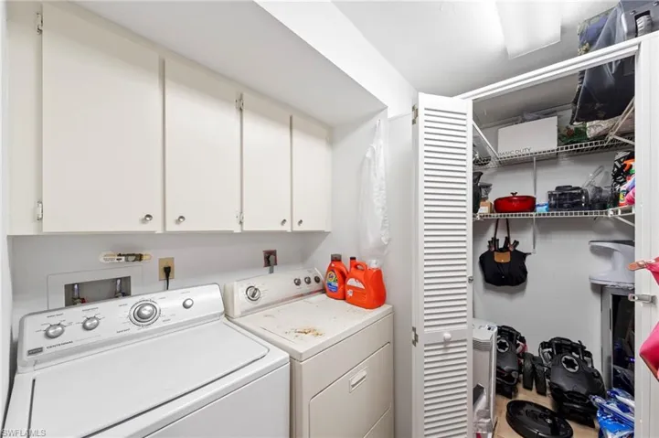 Laundry and storage area
