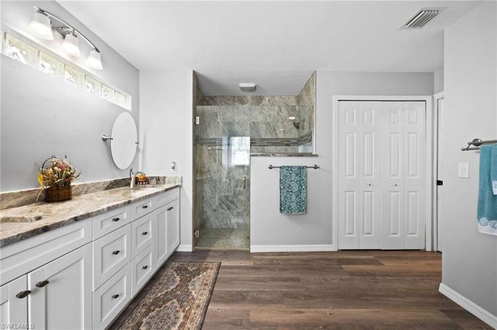 Lots of Counter space and new shower