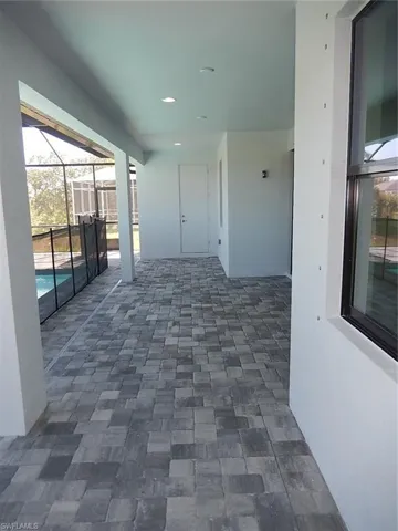 Hall with a sunroom