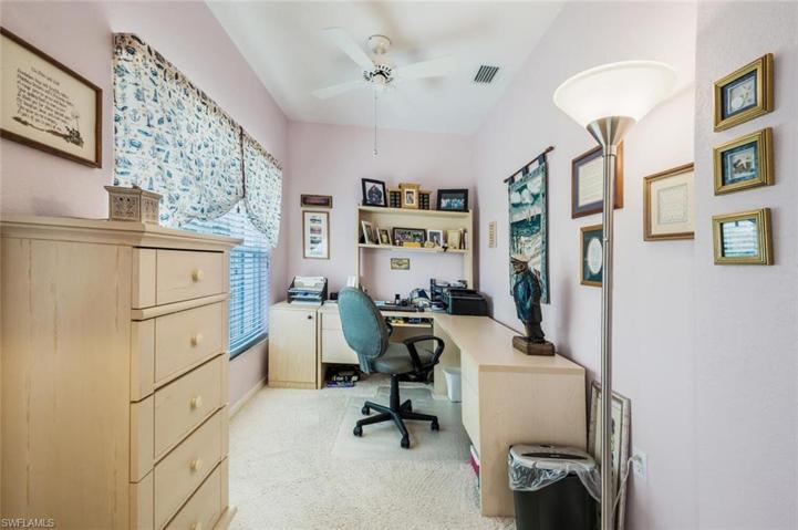 Closet in 3rd bedroom converted to office space
