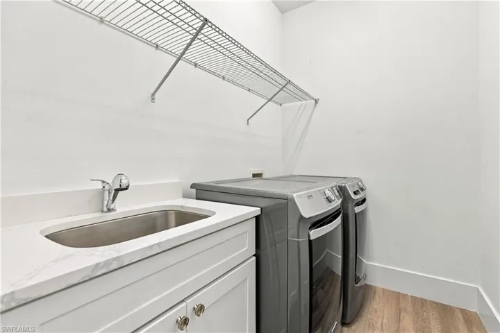 First floor laundry