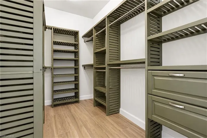 Primary closet