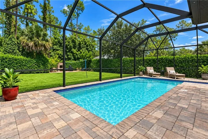 Sundrenched pool