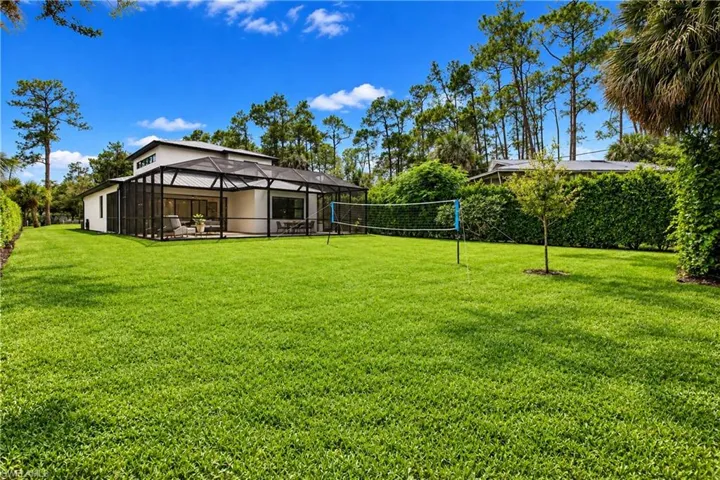 Rear of the home