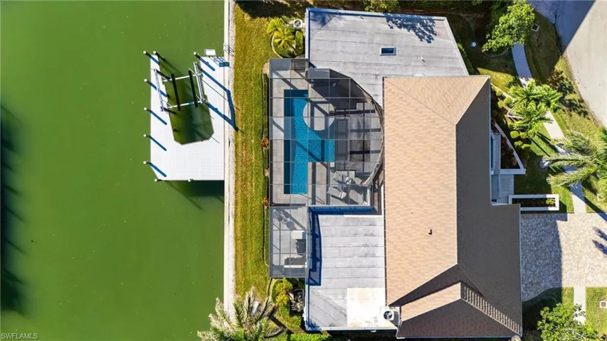 View from above of property