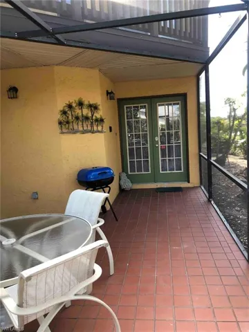 View of patio featuring french doors