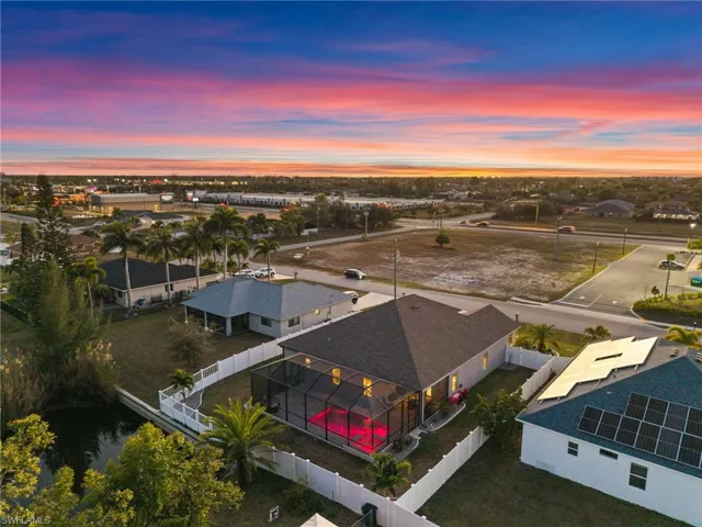 Large fenced yard