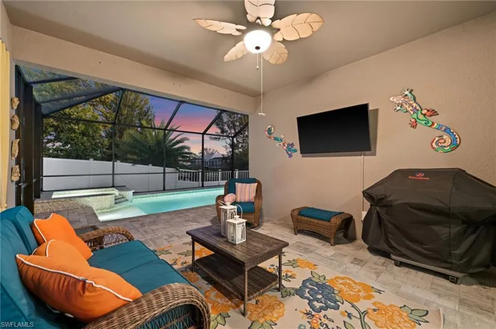 Have a snack on the covered lanai