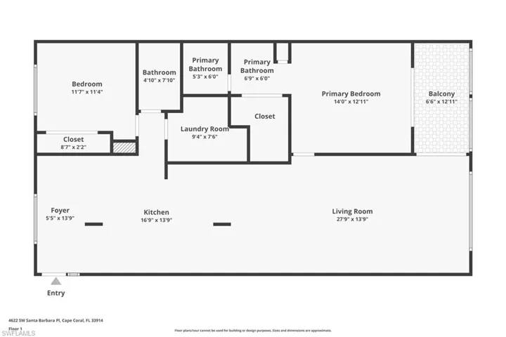 4622 SW Santa Barbara  PL, Cape Coral, FL 33914
