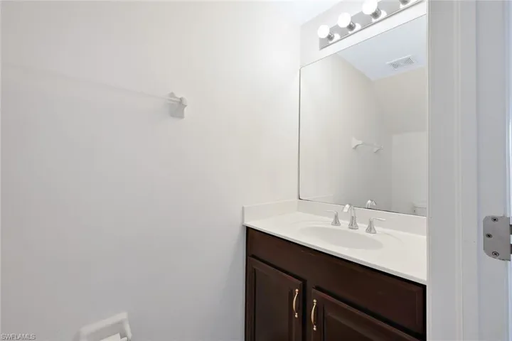 Half bath with vanity