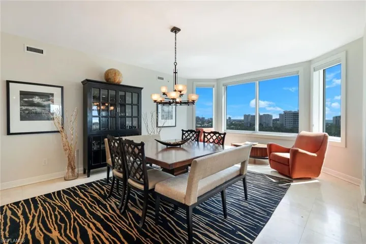 Wall of Windows in Dining Area