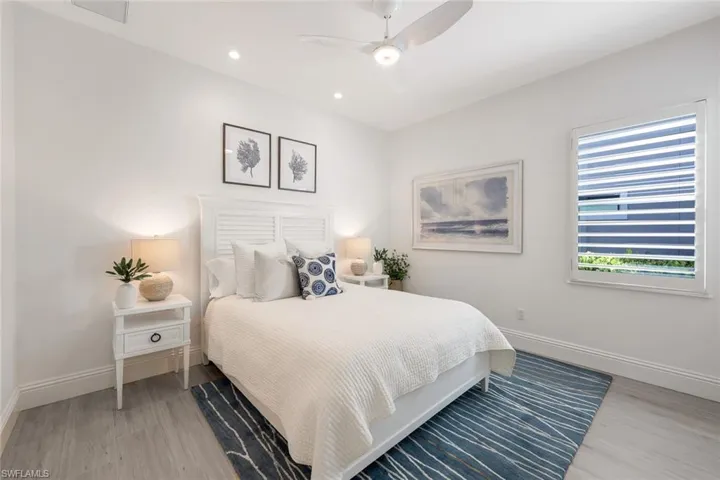 Guest bedroom #2 with plantation Shutter and Walk-in Closet!