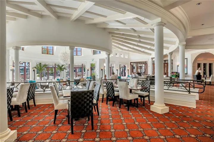 As you walk through dramatic entrance doors, you enter the elegant living room and adjoining library. Then proceed to the dining room to enjoy gourmet dining indoors or under the stars. There is also an indoor/outdoor lounge with a wine room, billiard room, card room, theater, and a business center. A private “beachside” dining room provides intimate seating around a fireplace with French doors that open up to the beach and Lake Como.