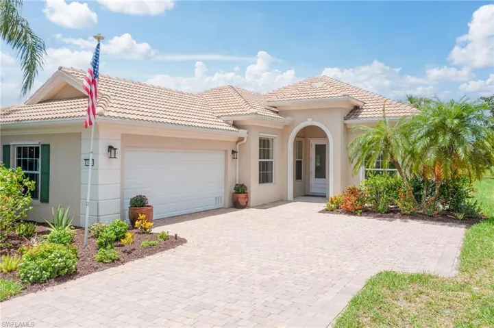 Front view of home with a garage