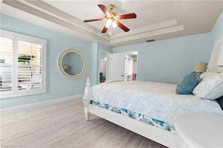 Large custom closet in primary bedroom