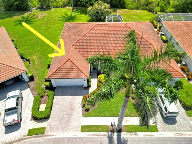 View from above of property