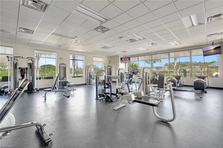 Fully equipped fitness center