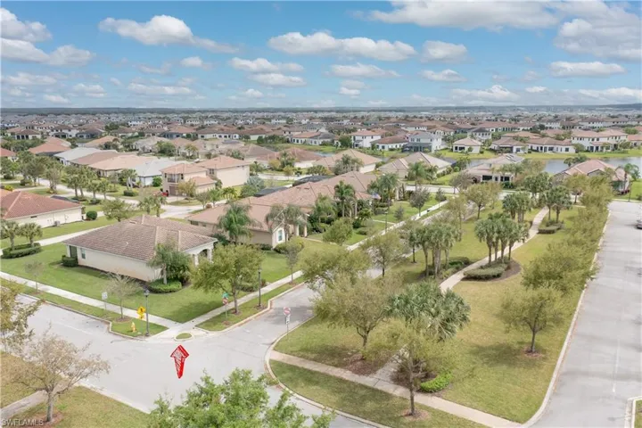 Green space in the front
