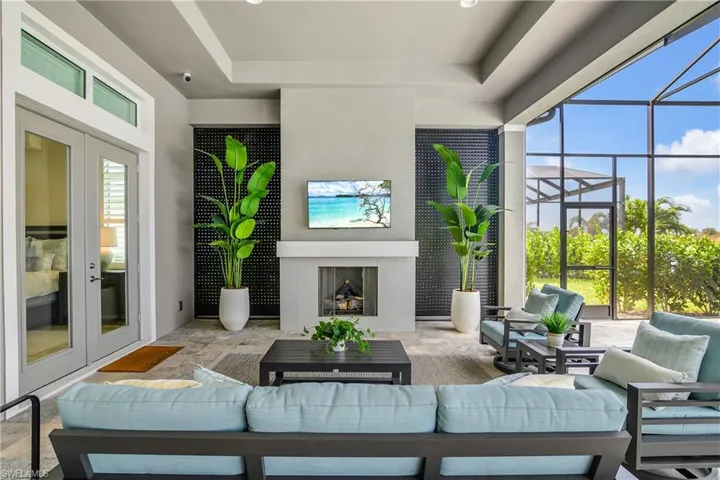 The outdoor living space is simply stunning and doubles the size of the home. Enjoy your private pool/spa and outdoor kitchen.