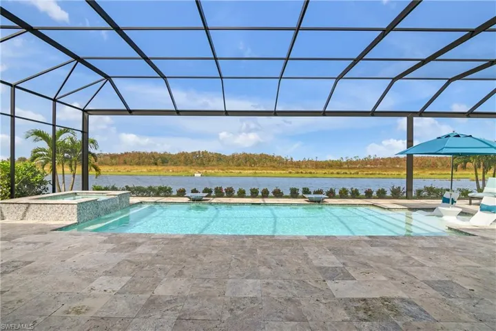 View of pool with an in