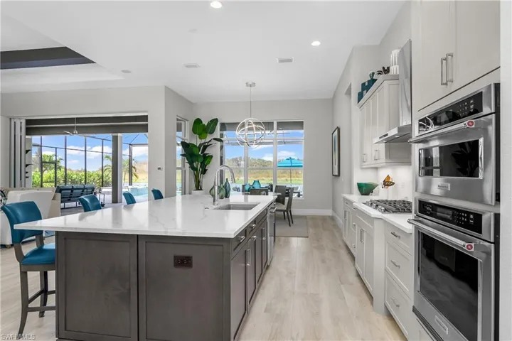 Accent island and dining space make this the perfect home to entertain guests.