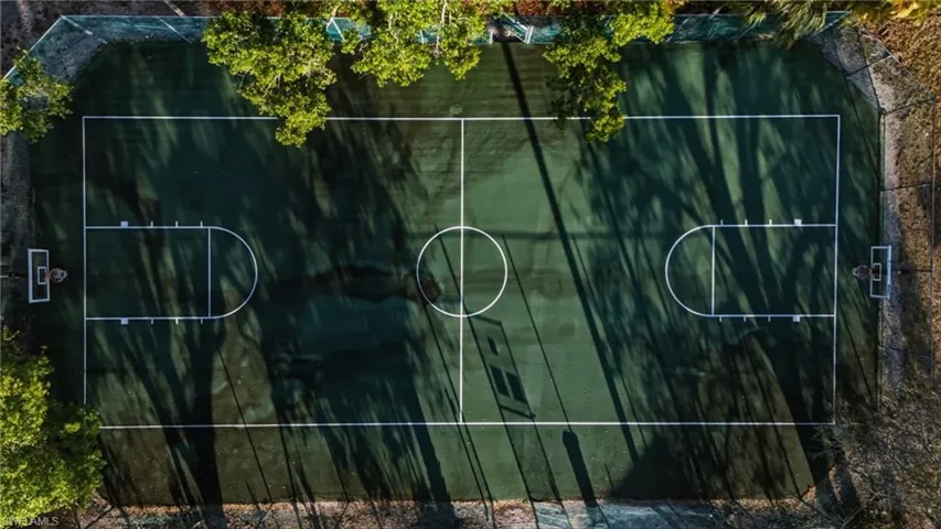 View of basketball court with community basketball court
