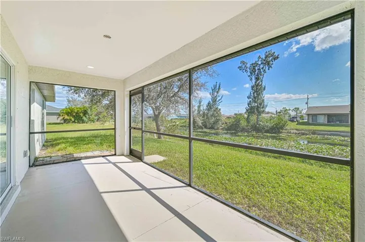Screened lanai