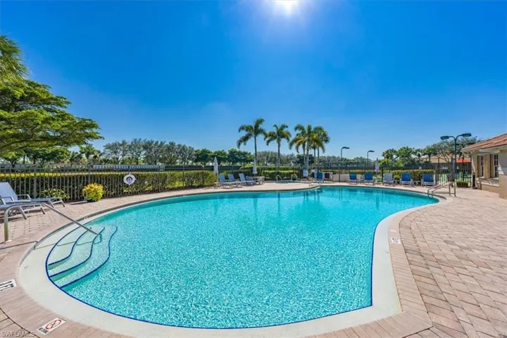 Community pool deck.