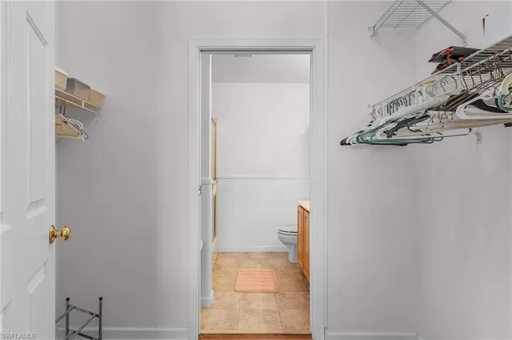 Walk-in closet in Primary Bedroom