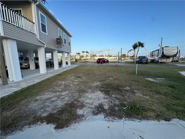 Back of the lot looking towards the road