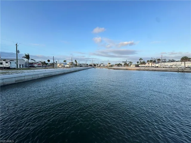 Waterfront view down the canal