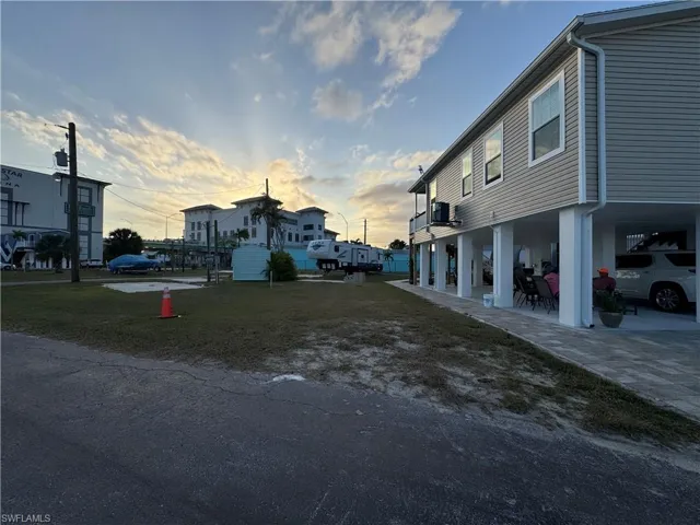Entrance to the lot