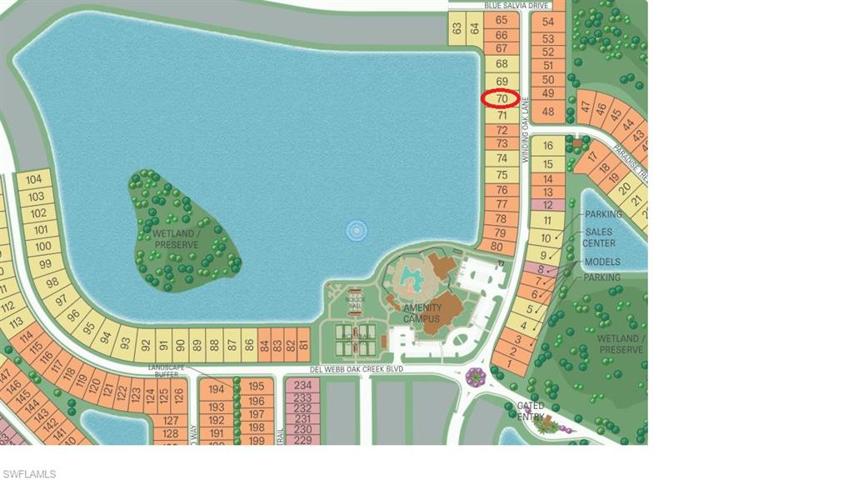 Lot 70 with western water views
