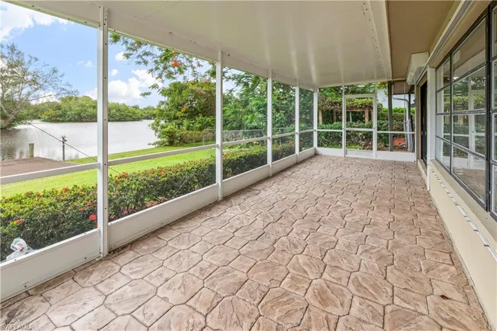 Screened lanai