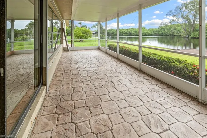 Screened patio