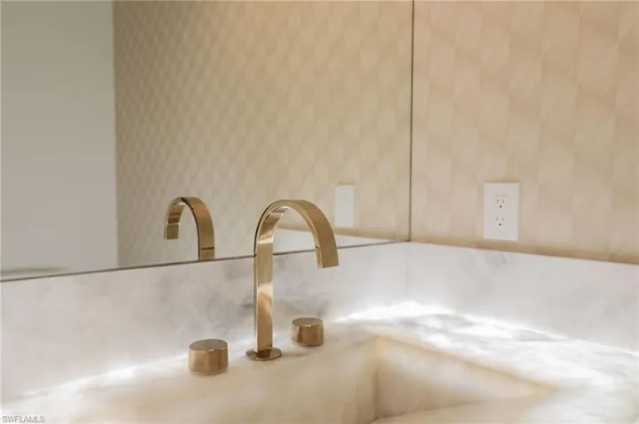 Detailed view of a sink