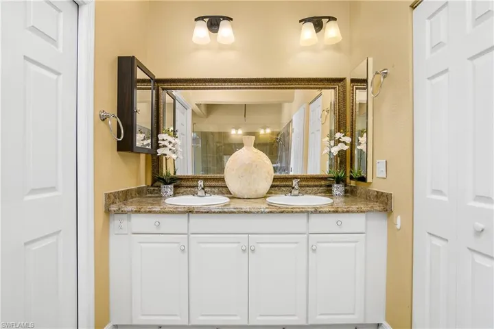 Bathroom with double vanity