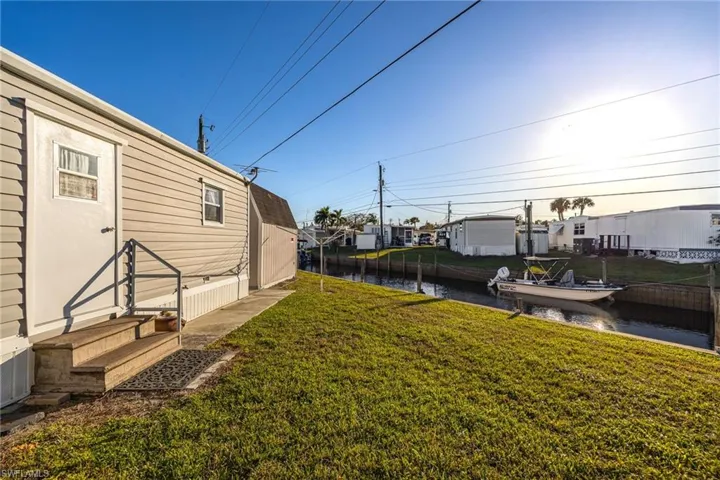 View of yard featuring a water view