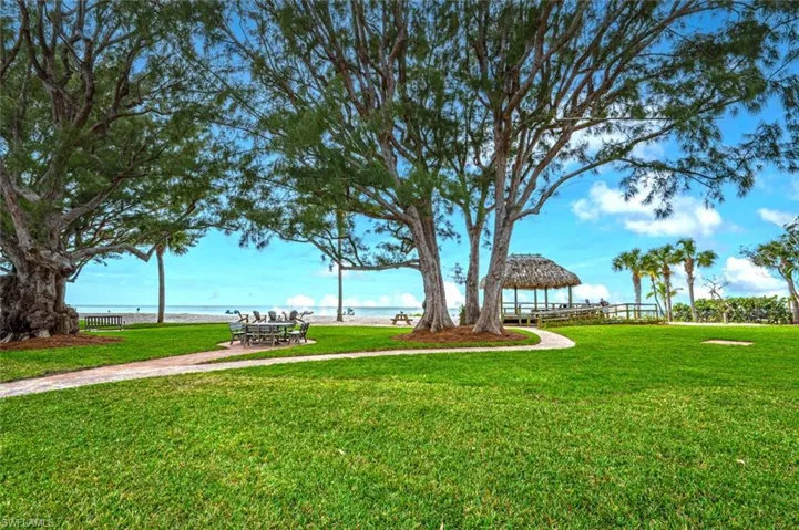 By membership: Moorings Park-right across the street-on Gulf of Mexico-