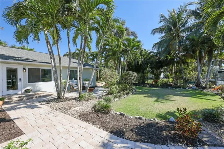View of yard with a patio
