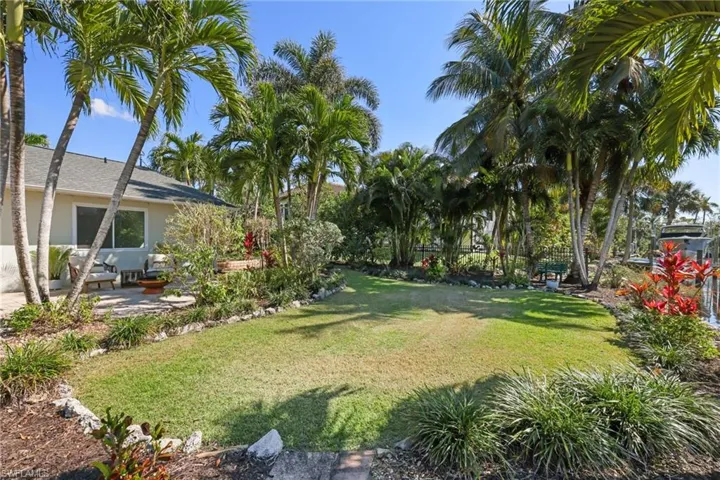 View of yard with a patio